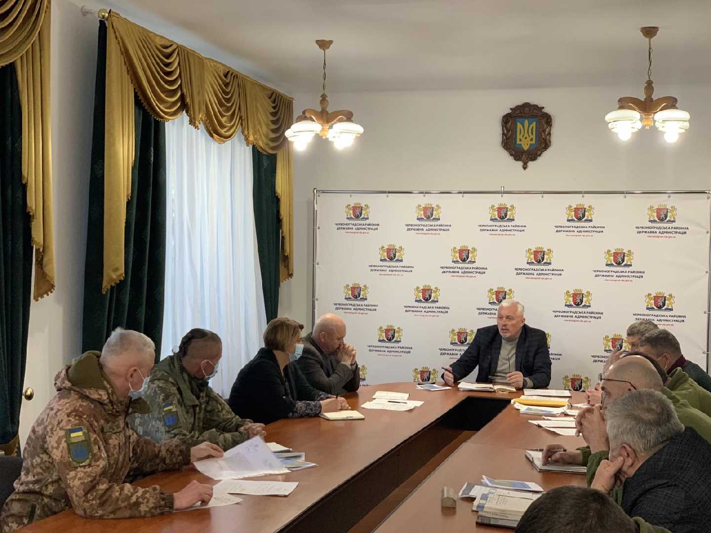 Сьогодні відбулася нарада щодо розташування та функціонування батальйону територіальної оборони  на території Червоноградської району