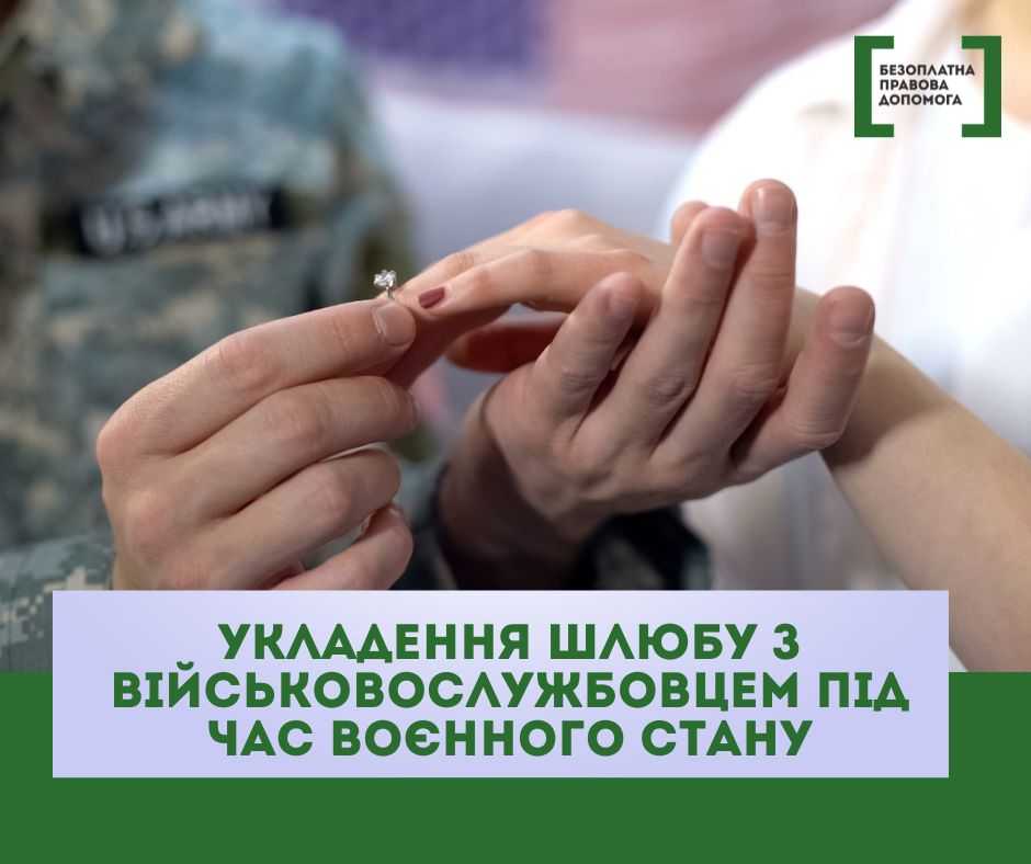 Укладення шлюбу з військовослужбовцем та його розірвання в умовах військового стану
