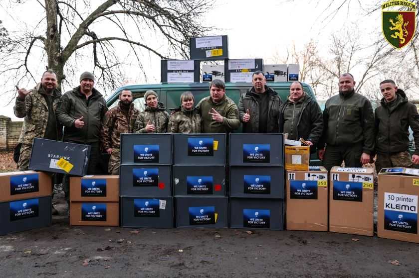 Генератори, пічки, теплий одяг: воїни 24-ї ОМБр отримали допомогу з Львівщини