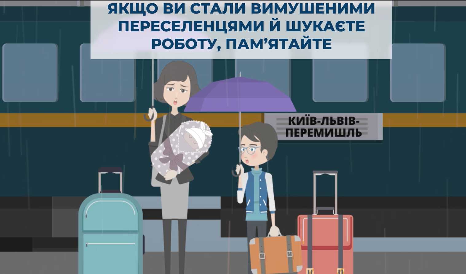 Пам'ятка для вимушених переселенців, які шукають роботу