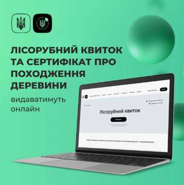З 1 червня лісорубні квитки та сертифікати про походження деревини видаватимуть онлайн: деталі