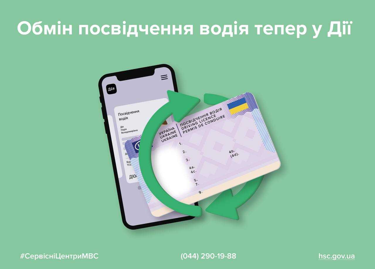 В Дії з'явилася нова послуга - обмін та відновлення посвідчення водія