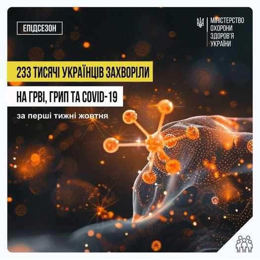 У жовтні в Україні розпочався епідемічний сезон