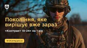 Триває реалізація проєкту «Контракт 18-24» – добровільної ініціативи для українців вікової категорії 18-24 роки