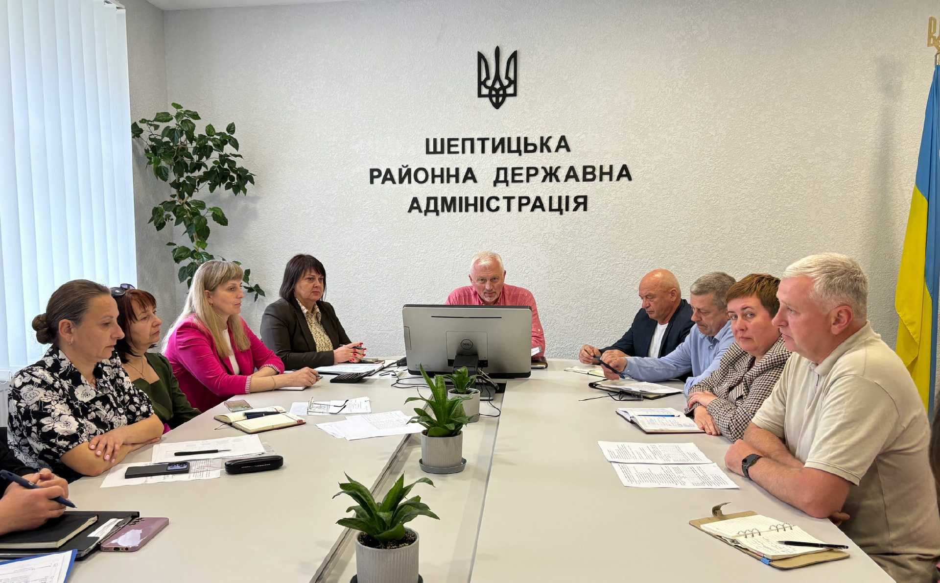 У Шептицькій районній військовій адміністрації відбулася робоча нарада