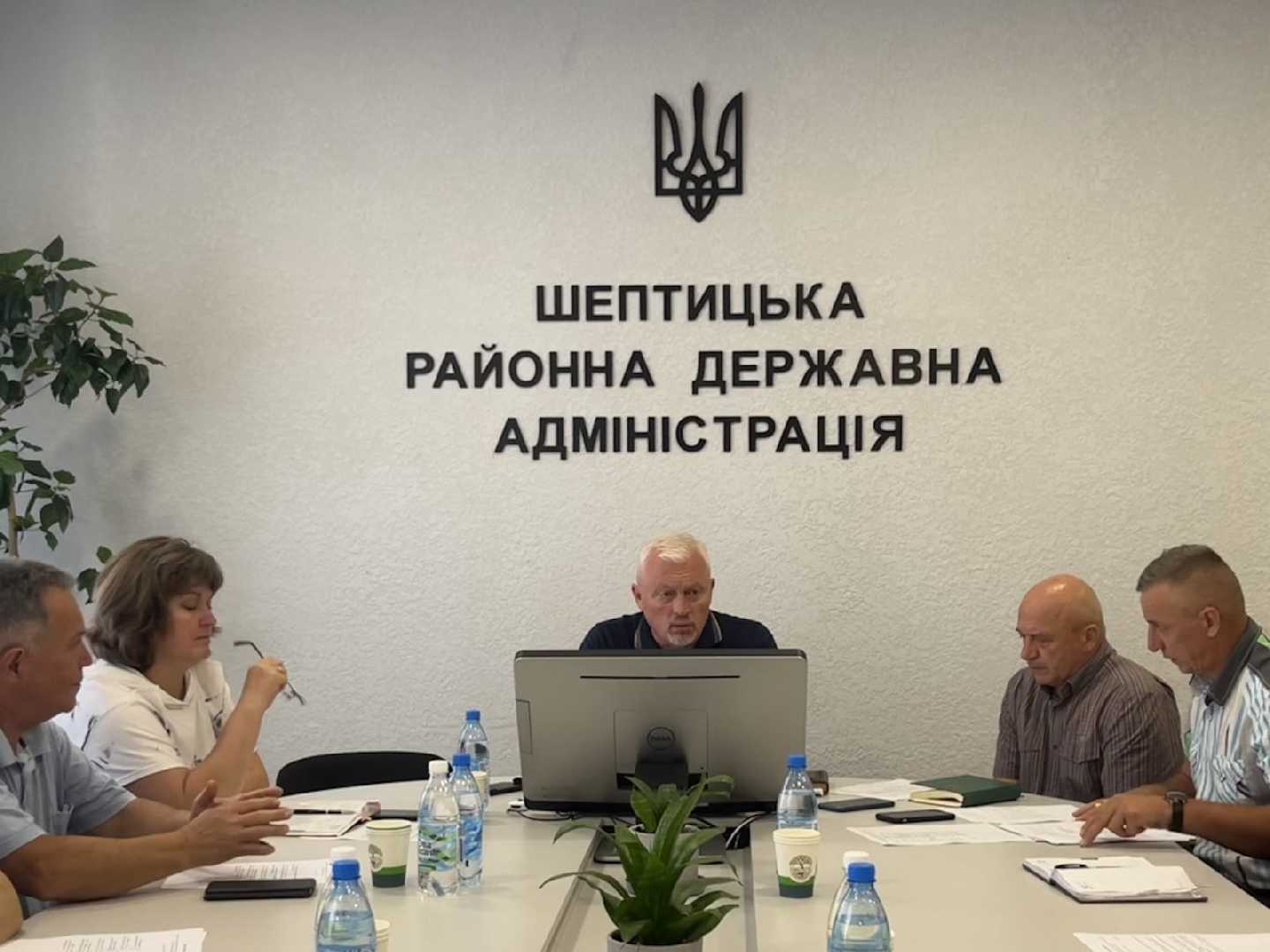 В Шептицькій РВА відбулось засідання районної комісії з питань
ТЕБ та НС
